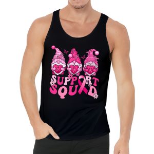 Breast Cancer Awareness Shirt For Women Gnomes Support Squad Tank Top 3 3