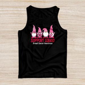 Breast Cancer Awareness Shirt For Women Gnomes Support Squad Tank Top