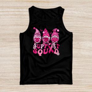 Breast Cancer Awareness Shirt For Women Gnomes Support Squad Tank Top