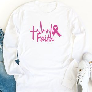 Breast Cancer Faith Breast Cancer Awareness Longsleeve Tee 1 3