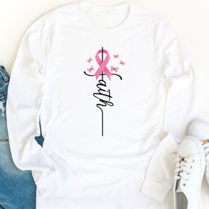 Breast Cancer Faith Breast Cancer Awareness Longsleeve Tee 1