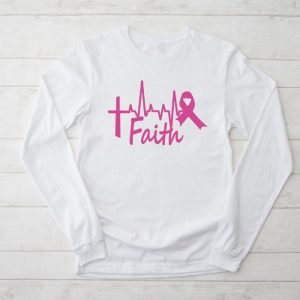 Breast Cancer Faith Breast Cancer Awareness Longsleeve Tee 2 3