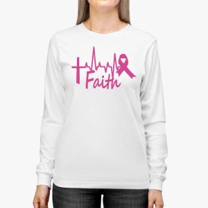 Breast Cancer Faith Breast Cancer Awareness Longsleeve Tee 3 3