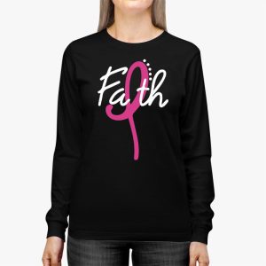 Breast Cancer Faith Breast Cancer Awareness Longsleeve Tee 3 4