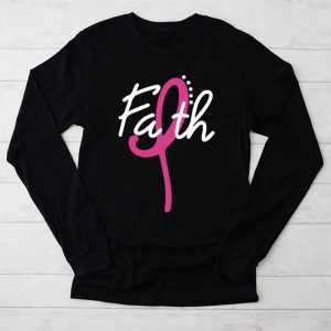 Breast Cancer Faith Breast Cancer Awareness Longsleeve Tee