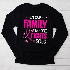 Breast Cancer Support Family Women Breast Cancer Awareness Longsleeve Tee