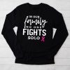 Breast Cancer Support Family Women Breast Cancer Awareness Longsleeve Tee