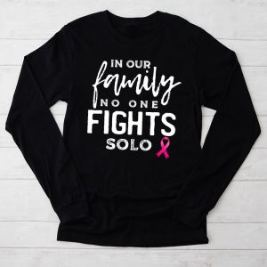 Breast Cancer Support Family Women Breast Cancer Awareness Longsleeve Tee