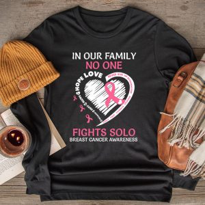 Breast Cancer Support Family Women Breast Cancer Awareness Longsleeve Tee 2 1