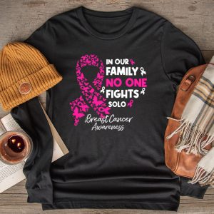 Breast Cancer Support Family Women Breast Cancer Awareness Longsleeve Tee 2 2