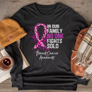 Breast Cancer Support Family Women Breast Cancer Awareness Longsleeve Tee 2 6