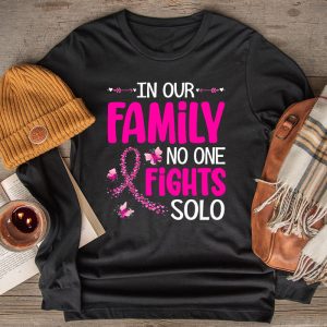 Breast Cancer Support Family Women Breast Cancer Awareness Longsleeve Tee 2 7