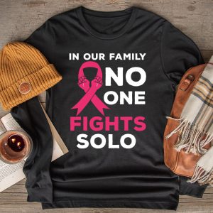 Breast Cancer Support Family Women Breast Cancer Awareness Longsleeve Tee 2 9