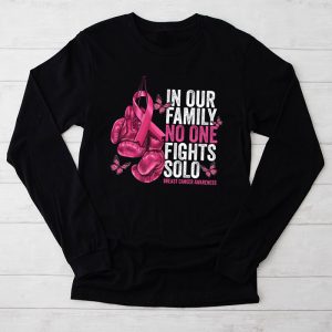 Breast Cancer Support Family Women Breast Cancer Awareness Longsleeve Tee