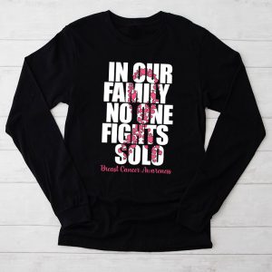 Breast Cancer Support Family Women Breast Cancer Awareness Longsleeve Tee