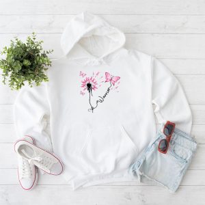 Breast Cancer Warrior Breast Cancer Awareness Pink Ribbon Hoodie 1 2