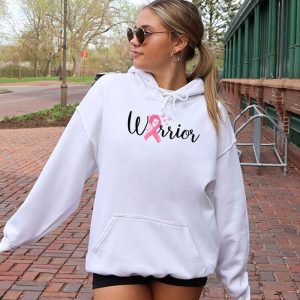 Breast Cancer Warrior Breast Cancer Awareness Pink Ribbon Hoodie 2 1