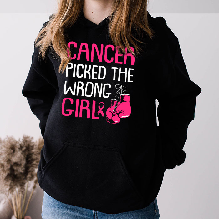 Cancer-Picked-The-Wrong-Girl-Breast-Cancer-Awareness-Hoodie-3 Cancer Picked The Wrong Girl Breast Cancer Awareness Hoodie 3 3