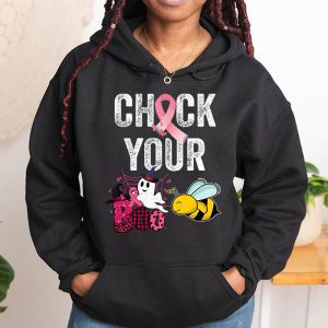 Check Your Boo Bees Shirt Funny Breast Cancer Halloween Hoodie 1 2