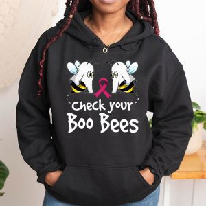Check Your Boo Bees Shirt Funny Breast Cancer Halloween Hoodie 1 3