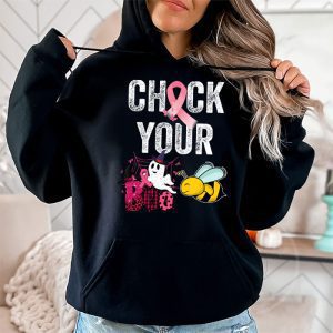 Check Your Boo Bees Shirt Funny Breast Cancer Halloween Hoodie 2 2