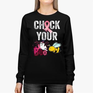 Check Your Boo Bees Shirt Funny Breast Cancer Halloween Longsleeve Tee 3 2
