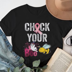 Check Your Boo Bees Shirt Funny Breast Cancer Halloween T Shirt 1