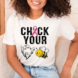 Check Your Boo Bees Shirt Funny Breast Cancer Halloween T Shirt 2 1