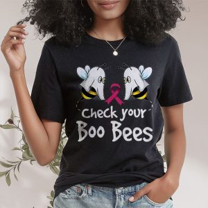 Check Your Boo Bees Shirt Funny Breast Cancer Halloween T Shirt 2 3