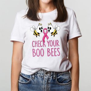 Check Your Boo Bees Shirt Funny Breast Cancer Halloween T Shirt 3 2