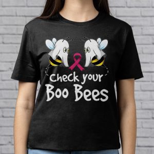 Check Your Boo Bees Shirt Funny Breast Cancer Halloween T Shirt 3 3