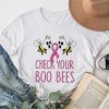 Check Your Boo Bees Shirt Funny Breast Cancer Halloween T-Shirt