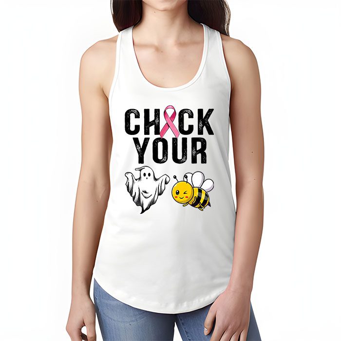 Check Your Boo Bees Shirt Funny Breast Cancer Halloween Tank Top 1 1