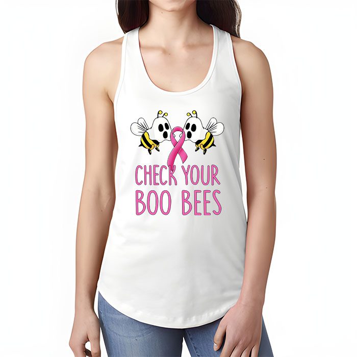 Check Your Boo Bees Shirt Funny Breast Cancer Halloween Tank Top 1 2