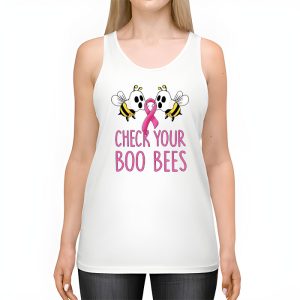 Check Your Boo Bees Shirt Funny Breast Cancer Halloween Tank Top 2 2
