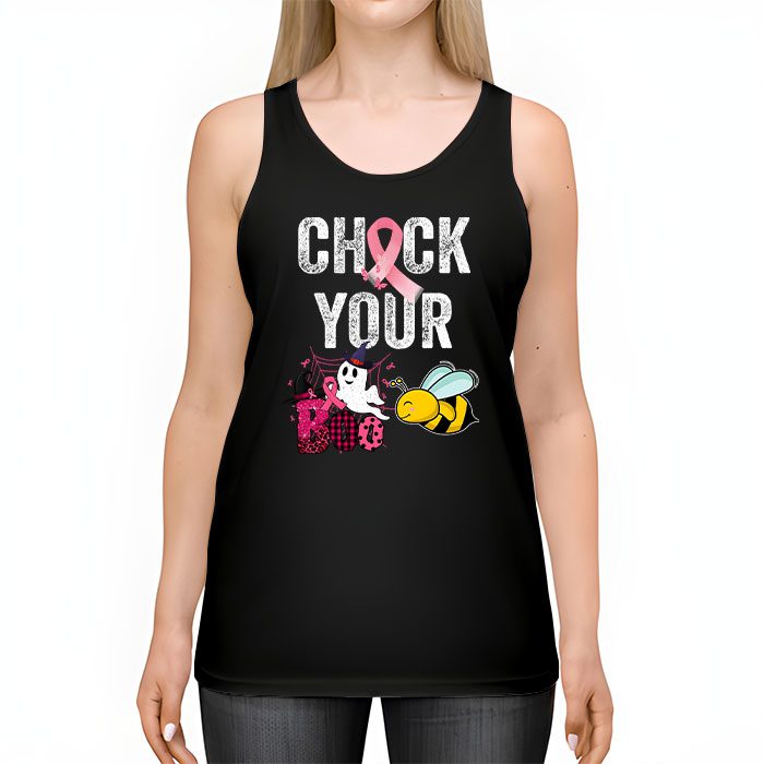 Check Your Boo Bees Shirt Funny Breast Cancer Halloween Tank Top 2