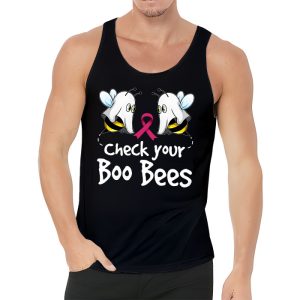 Check Your Boo Bees Shirt Funny Breast Cancer Halloween Tank Top 3 3