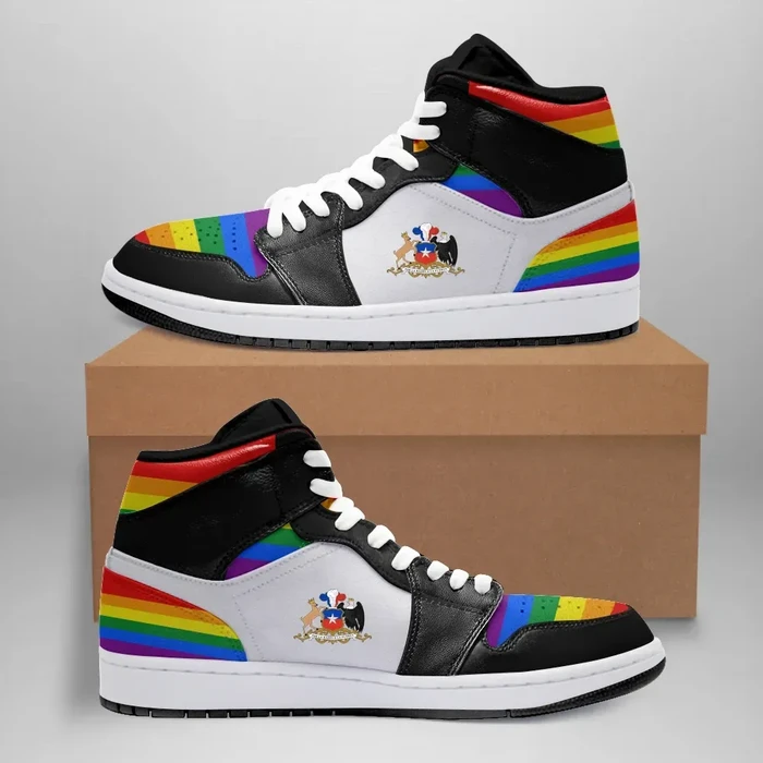 Chile High Sneakers Air Jordan 1 - LGBT JD1 Shoes