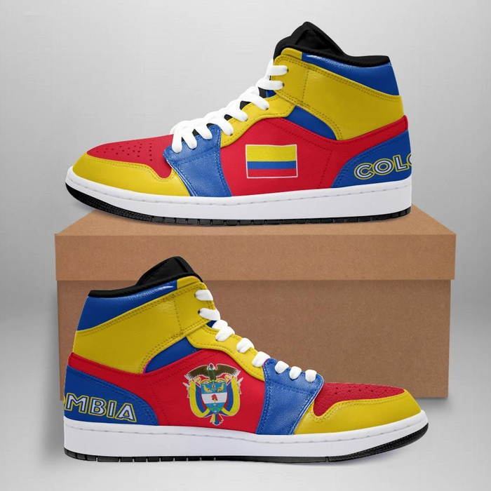 Colombia High Sneakers Air Jordan 1 - Basic Style JD1 Shoes