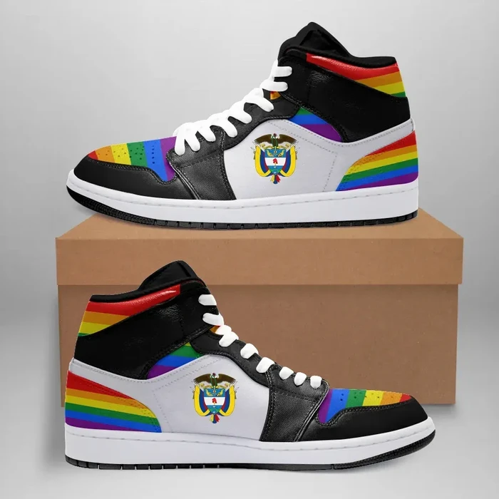 Colombia High Sneakers Air Jordan 1 - LGBT JD1 Shoes