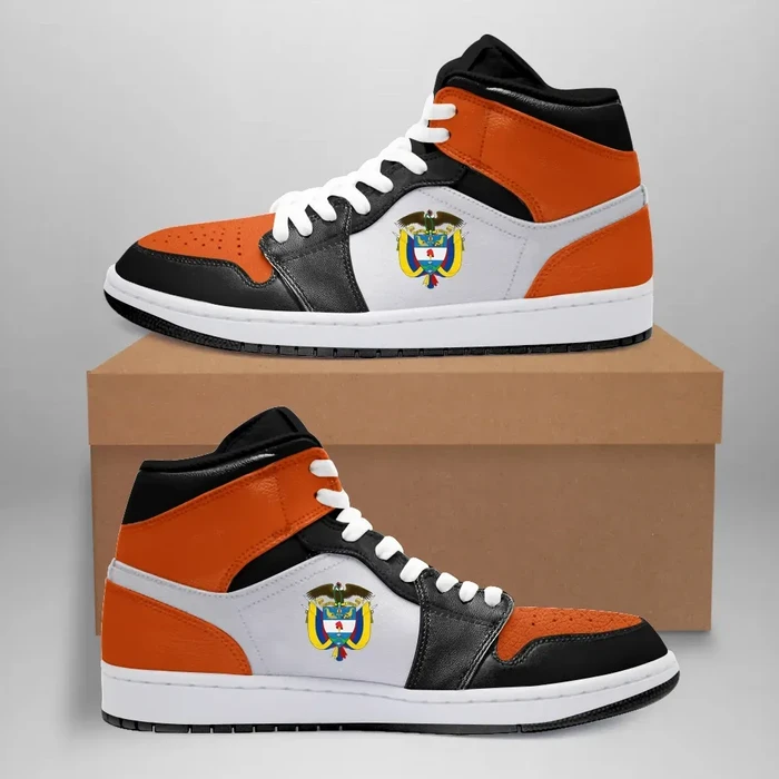 Colombia High Sneakers Air Jordan 1 - Satin Shattered Backboard - Orange JD1 Shoes