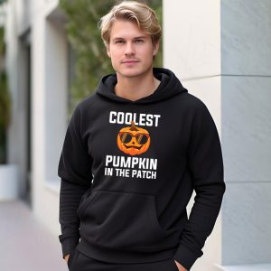 Coolest Pumpkin In The Patch Toddler Boys Halloween Kids Hoodie 3 4