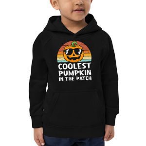 Coolest Pumpkin In The Patch Toddler Kids Boys Halloween Hoodie 2 2