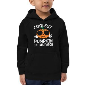 Coolest Pumpkin In The Patch Toddler Kids Boys Halloween Hoodie 2 3