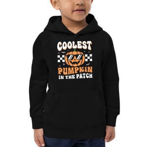 Coolest Pumpkin In The Patch Toddler Kids Boys Halloween Hoodie 2
