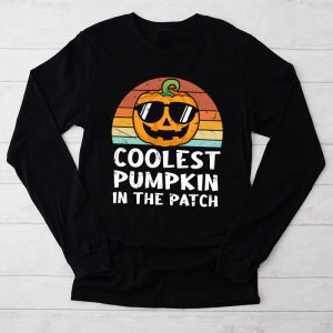 Coolest Pumpkin In The Patch Toddler Kids Boys Halloween Longsleeve Tee 2 2