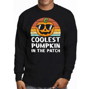 Coolest Pumpkin In The Patch Toddler Kids Boys Halloween Longsleeve Tee 3 2