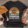 Coolest Pumpkin In The Patch Toddler Kids Boys Halloween Longsleeve Tee