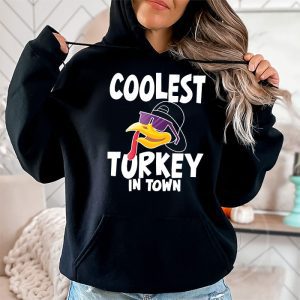 Coolest Turkey In The Flock Toddler Boys Thanksgiving Kids Hoodie 2 2