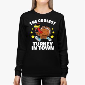 Coolest Turkey In The Flock Toddler Boys Thanksgiving Kids Longsleeve Tee 2 3